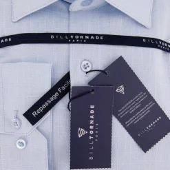 Chemise unie regular fit coton aspect lin Homme BILL TORNADE