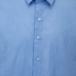 Chemise unie regular fit coton aspect lin Homme BILL TORNADE