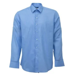 Chemise unie regular fit coton aspect lin Homme BILL TORNADE