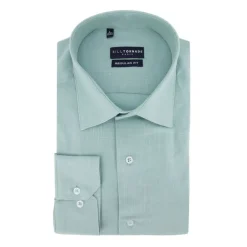 Chemise unie regular fit coton aspect lin Homme BILL TORNADE