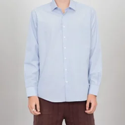 Chemise vichy bleu clair coton Homme BILL TORNADE