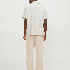 Chemisette cabana à rayures tissu sergé Homme JACK & JONES