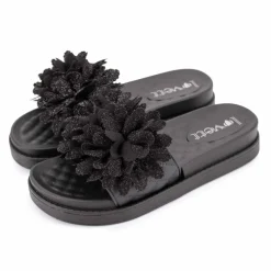 Claquette avec fleur sur le dessus Femme LOVETT