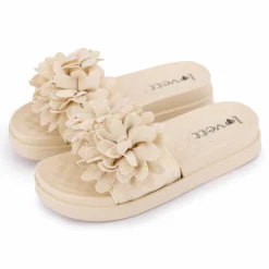 Claquette avec fleur sur le dessus Femme LOVETT