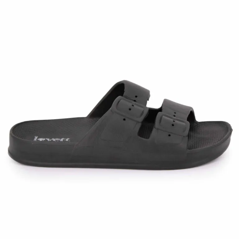 Claquette uni caoutchouc Femme LOVETT