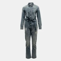 Combipantalon en jean brut avec coeur à strass Femme PLEASE