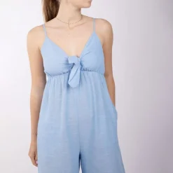 Combipantalon stellia bleu ciel avec noeud Femme LA PETITE ETOILE