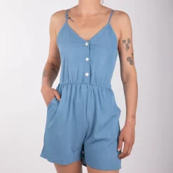 Combishort avec dos nu eleanor bleu Femme LA PETITE ETOILE