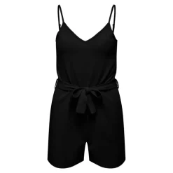 Combishort col v bretelles réglables ceinture uni Femme JDY