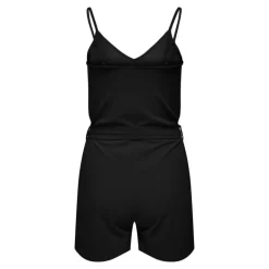 Combishort col v bretelles réglables ceinture uni Femme JDY