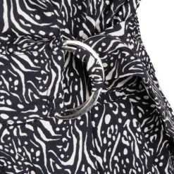 Combishort imprimé fantaisie noir et blanc Femme DEELUXE 74