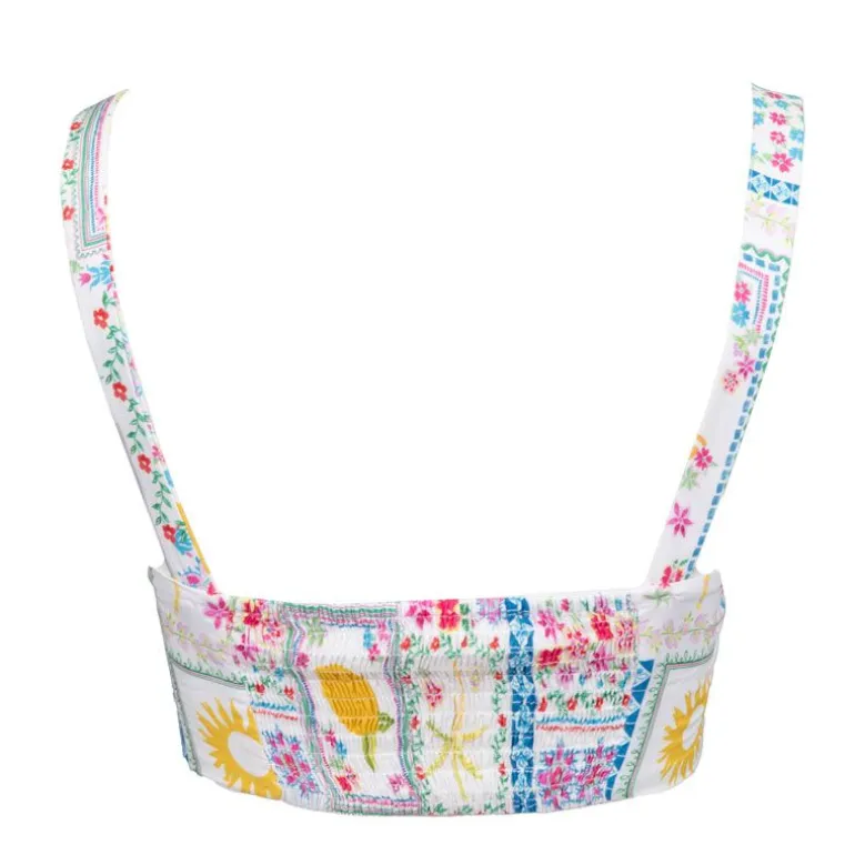 Corset top carré della à bretelles imprimé Femme LA PETITE ETOILE