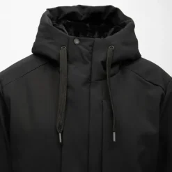 Coupe vent à capuche noir stream Homme PARAGOOSE