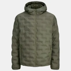 Coupe-vent texturé Haston avec capuche couleur olive Homme JACK & JONES