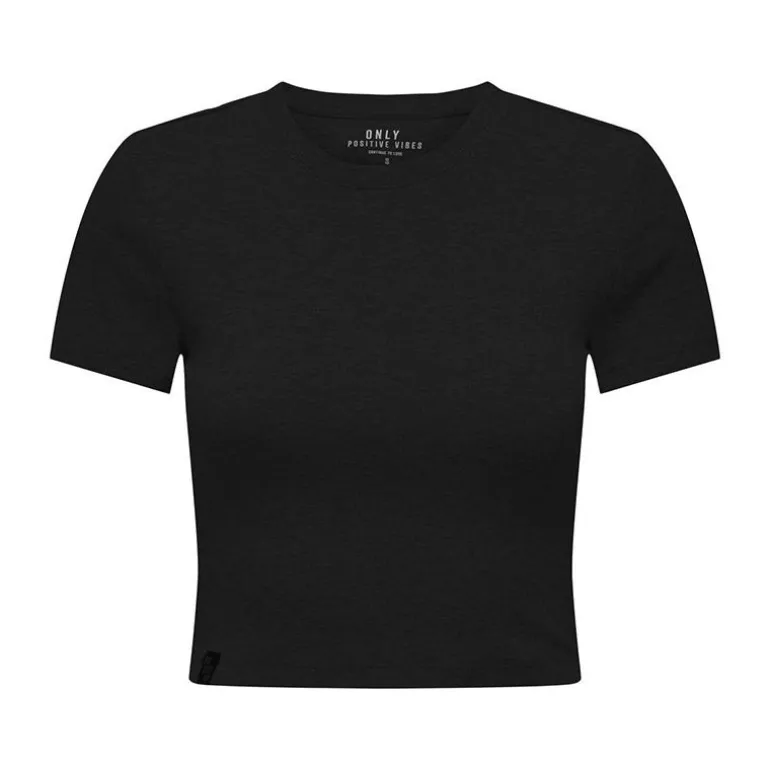 Crop top manches courtes uni Femme ONLY