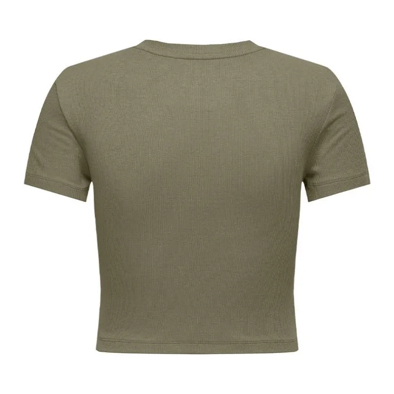 Crop top manches courtes uni Femme ONLY