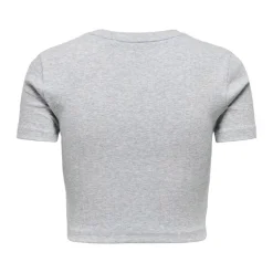 Crop top manches courtes uni Femme ONLY