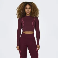 Crop top ml windsor wine 15306383 t xs-xl Femme ONLY PLAY