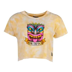 Crop top tie&dye imprimé Femme VON DUTCH