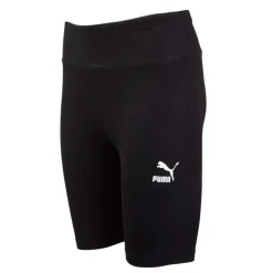Cycliste élastique noir logo blanc Femme PUMA