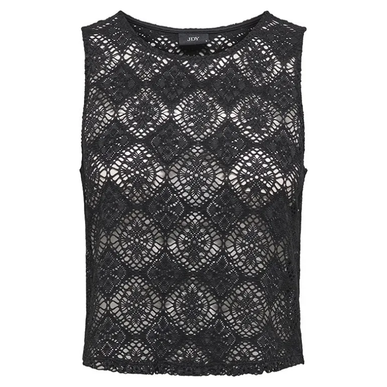 Débardeur à dentelle eva col rond regular Femme JDY