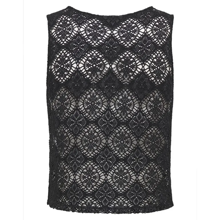 Débardeur à dentelle eva col rond regular Femme JDY