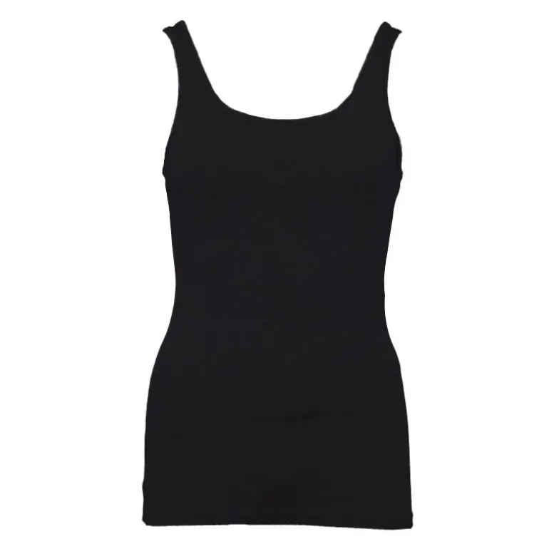 Débardeur ajusté en coton col rond Femme BILL TORNADE