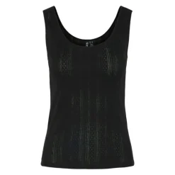 Débardeur col rond ajusté coton Femme PIECES