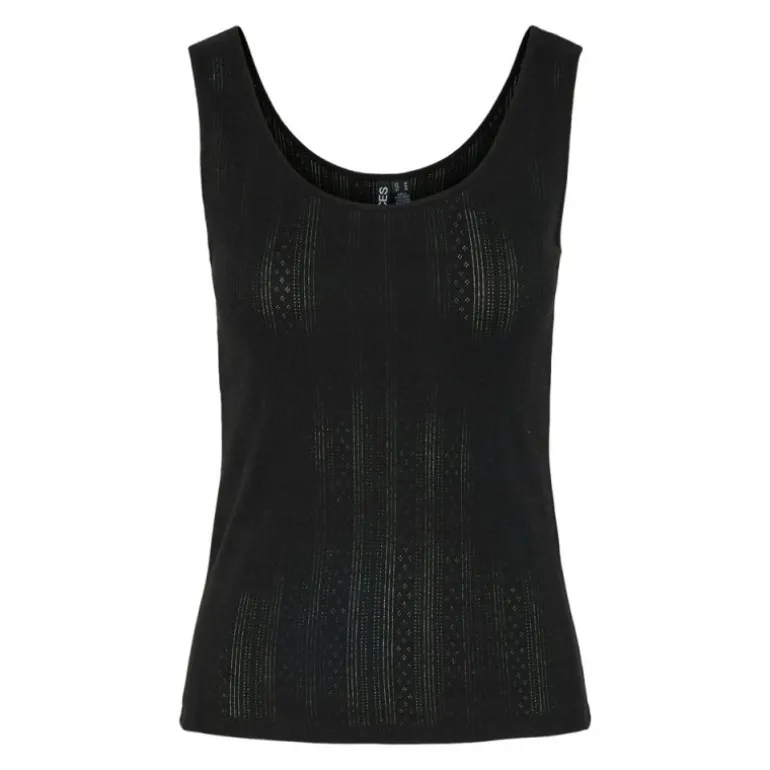 Débardeur col rond ajusté coton Femme PIECES