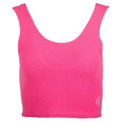 Débardeur crop top rose fushia Femme CALVIN KLEIN