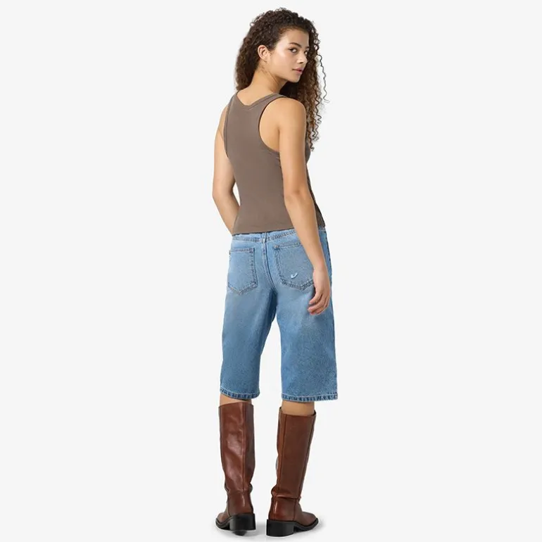 Débardeur judy col rond logo brodé Femme NOISY MAY