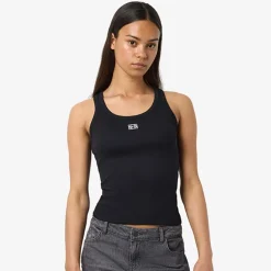 Débardeur judy col rond logo brodé Femme NOISY MAY