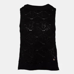 Débardeur maille brodé coton beige Miro Femme LA PETITE ETOILE