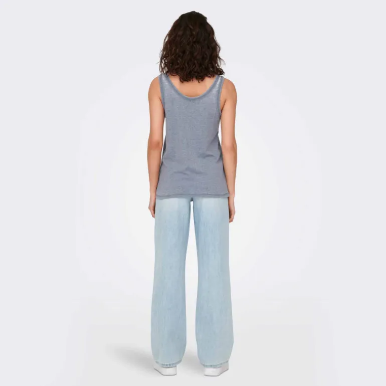 Débardeur sans manches col rond coupe droite Femme ONLY