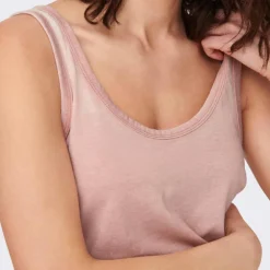 Débardeur sans manches col rond coupe droite Femme ONLY