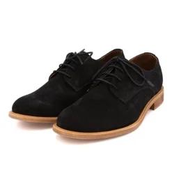 Derbies noir en daim Homme LUSQUINOS