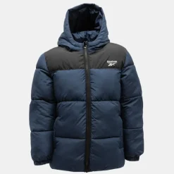 Doudoune à capuche navy logo blanc brodé Enfant REEBOK