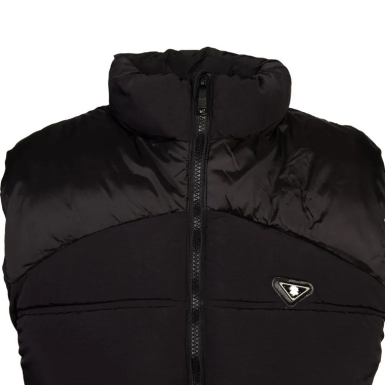 Doudoune bi matière sans manches Hugo col cheminée Homme BILL TORNADE