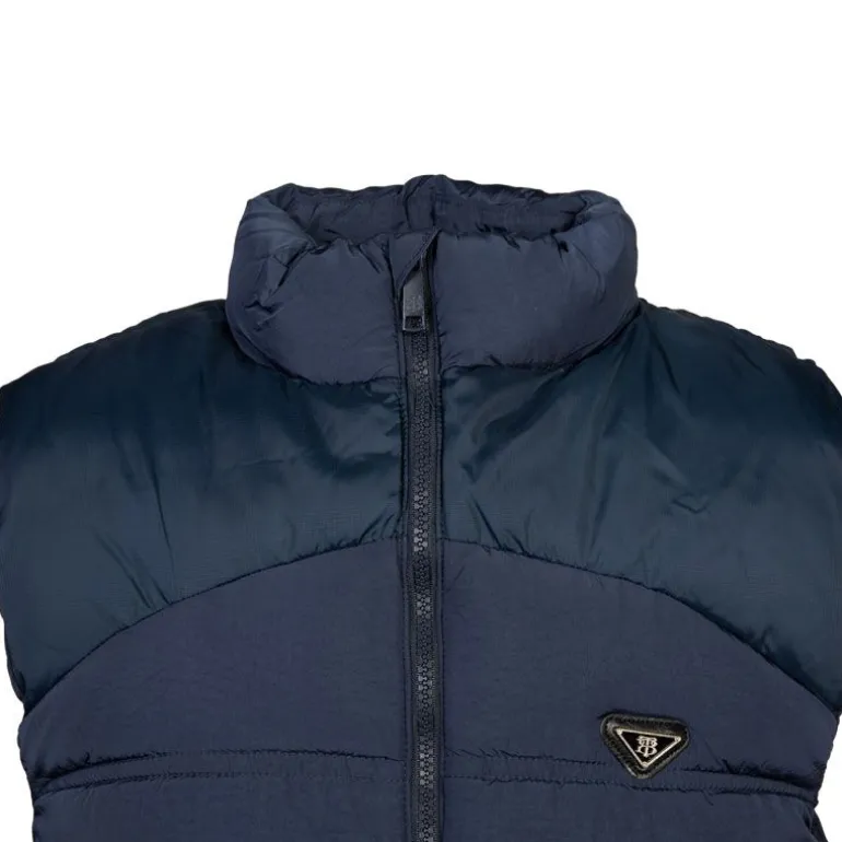 Doudoune bi matière sans manches Hugo col cheminée Homme BILL TORNADE