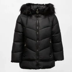 Doudoune courte zippée à capuche fausse fourrure col montant Enfant, Bébé CXL BY CHRISTIAN LACROIX