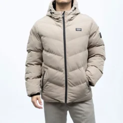 Doudoune interest zip noir avec capuche Homme DEELUXE 74