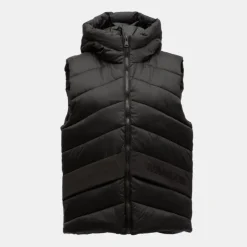 Doudoune sans manches à capuche noir colombus avec zip Homme PARAGOOSE