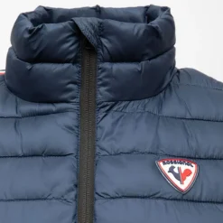 Doudoune sans manches col cheminé logo à relief bi color Femme ROSSIGNOL