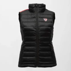 Doudoune sans manches col cheminé logo à relief bi color Femme ROSSIGNOL