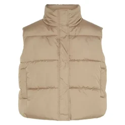 Doudoune sans manches courte col cheminée Femme PIECES