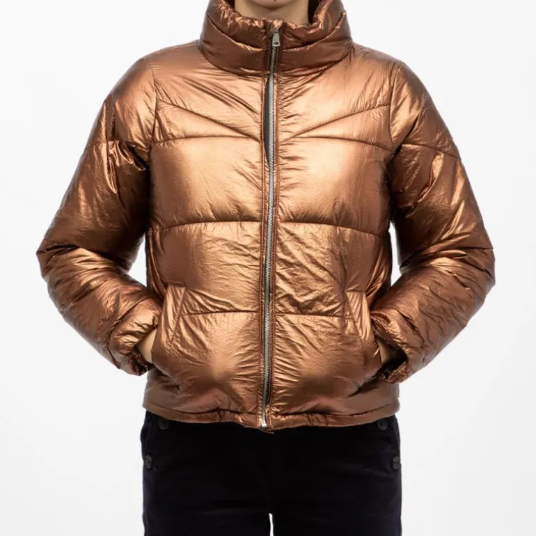 Doudoune sheila brown col montant bronze Femme DEELUXE 74