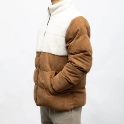 Doudoune velours sherpa cambridge zippée Homme DEELUXE 74