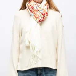 Echarpe broderie colorée70x185cm Femme GERARD PASQUIER