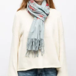 Echarpe broderie imprimé fleurs 70x185cm Femme GERARD PASQUIER