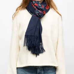 Echarpe broderie imprimé fleurs 70x185cm Femme GERARD PASQUIER